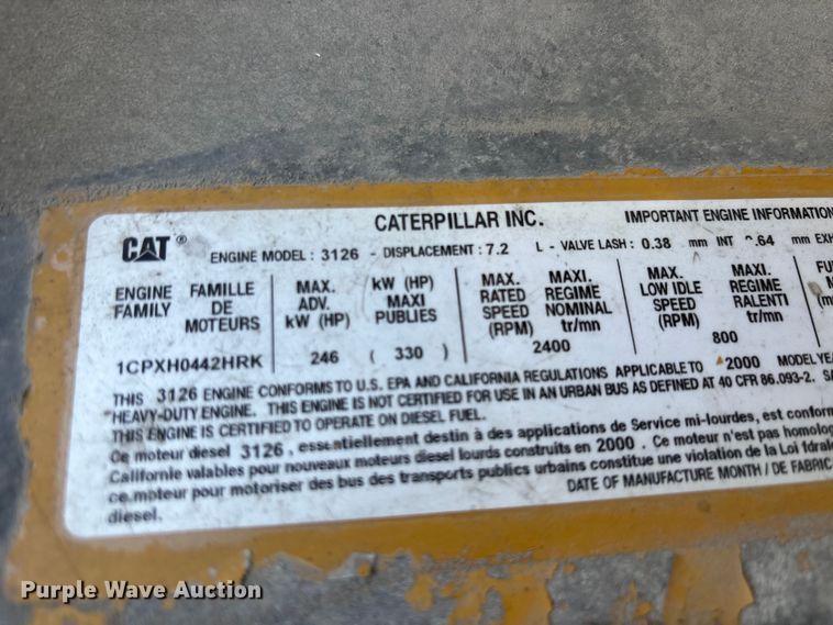 image for item DU0476 2001 Sterling flatbed truck