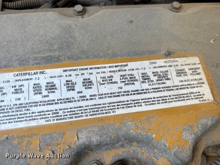 image for item DU0476 2001 Sterling flatbed truck