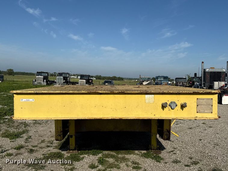 image for item DZ4444 1975 Transcraft drop deck equipment trailer