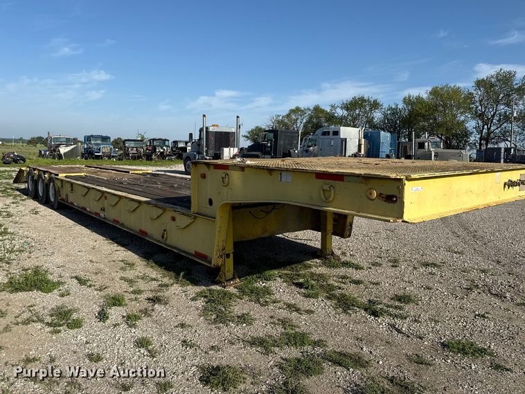 image for item DZ4444 1975 Transcraft drop deck equipment trailer