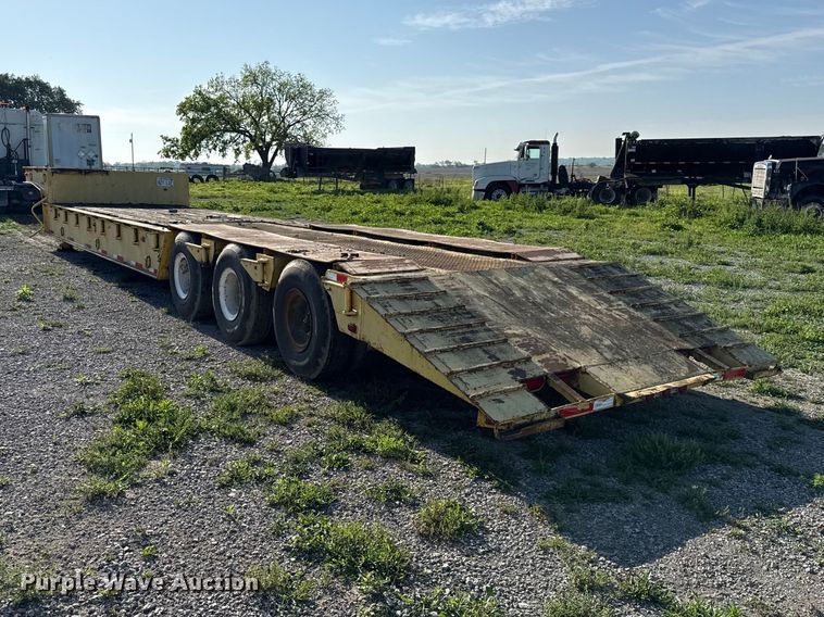 image for item DZ4444 1975 Transcraft drop deck equipment trailer
