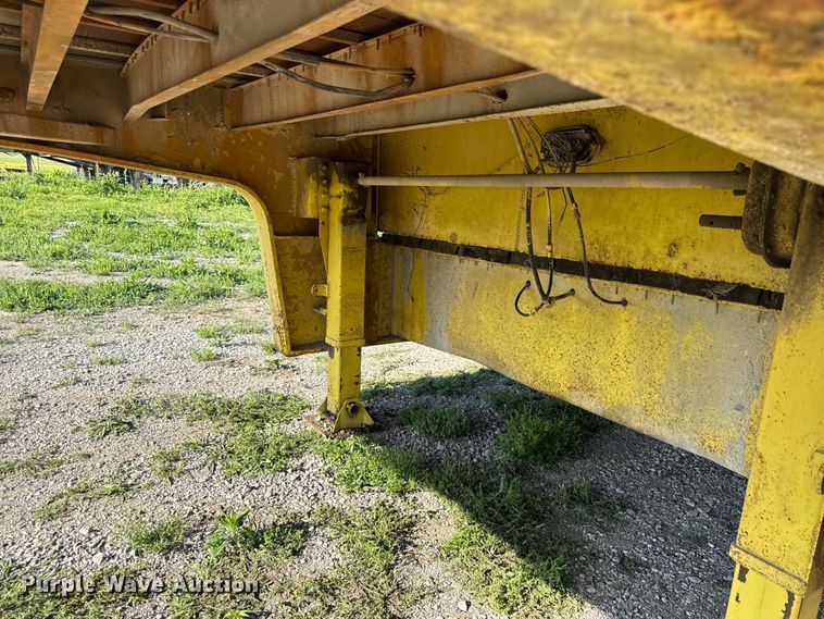 image for item DZ4444 1975 Transcraft drop deck equipment trailer