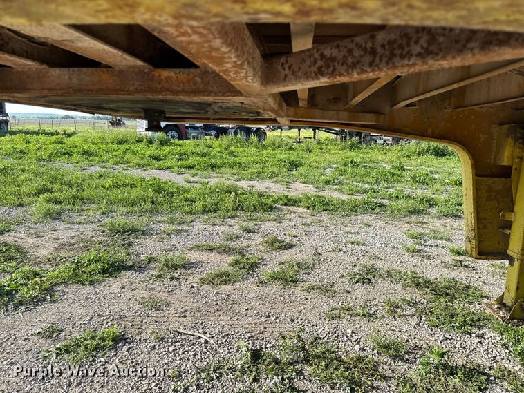 image for item DZ4444 1975 Transcraft drop deck equipment trailer