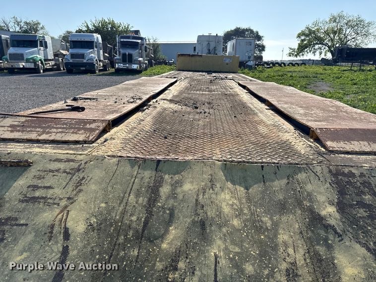 image for item DZ4444 1975 Transcraft drop deck equipment trailer