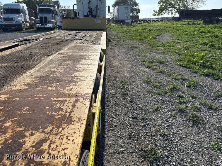 image for item DZ4444 1975 Transcraft drop deck equipment trailer