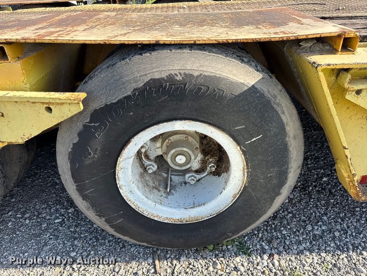 image for item DZ4444 1975 Transcraft drop deck equipment trailer