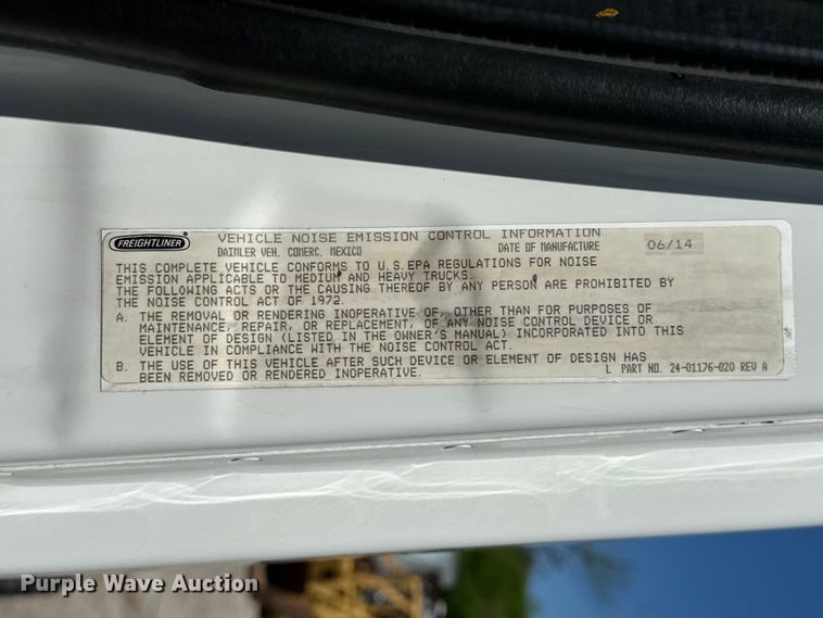 image for item EA4840 2015 Freightliner Cascadia semi truck