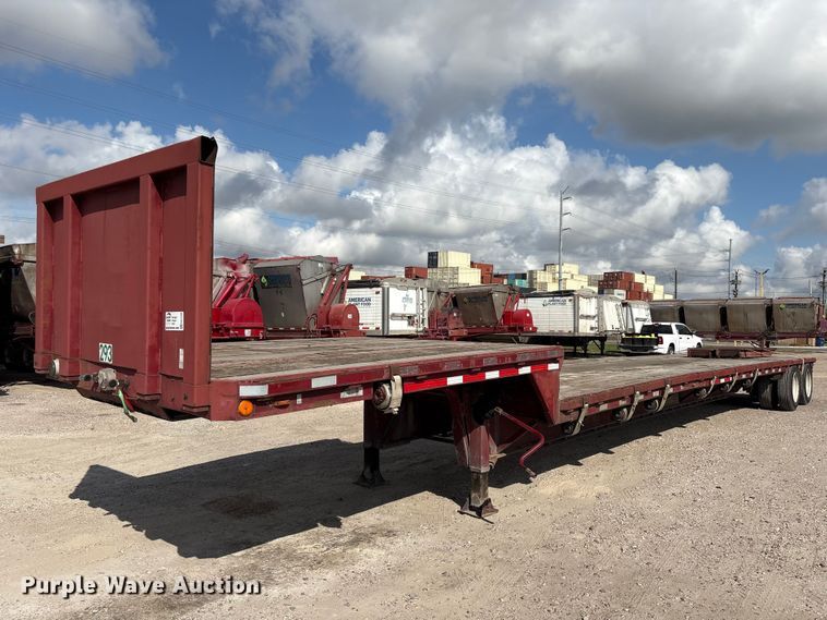 image for item EA7258 1987 Aztec drop deck equipment trailer
