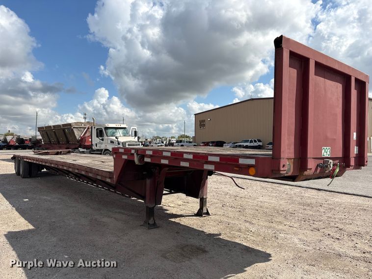 image for item EA7258 1987 Aztec drop deck equipment trailer