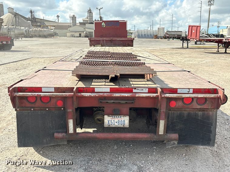 image for item EA7258 1987 Aztec drop deck equipment trailer