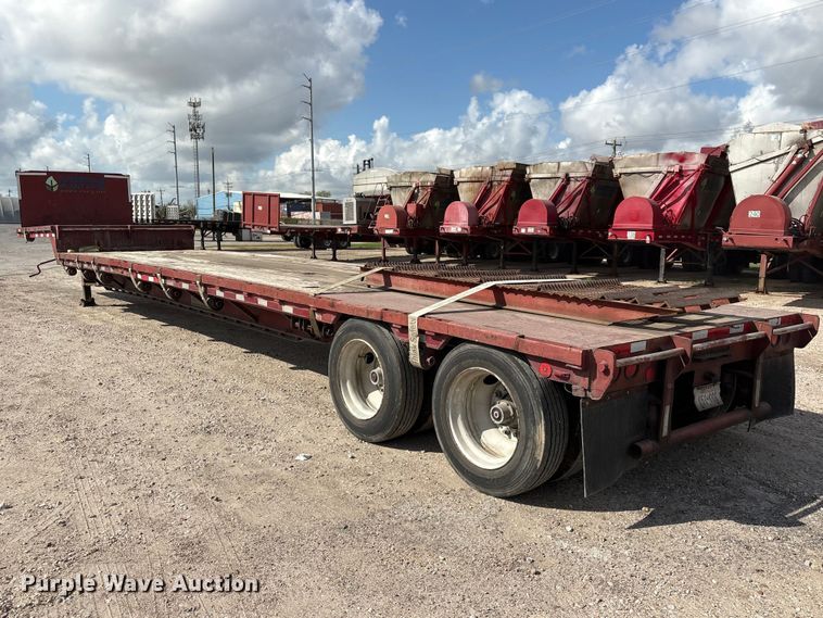 image for item EA7258 1987 Aztec drop deck equipment trailer