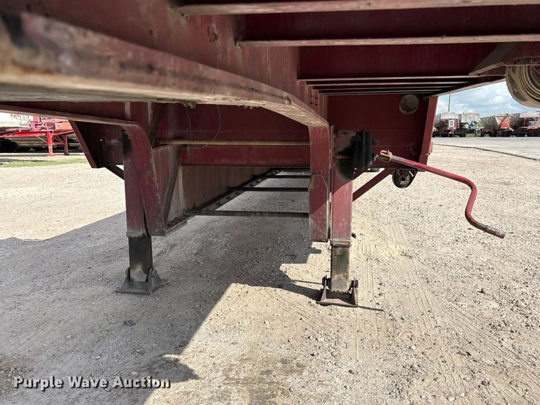 image for item EA7258 1987 Aztec drop deck equipment trailer