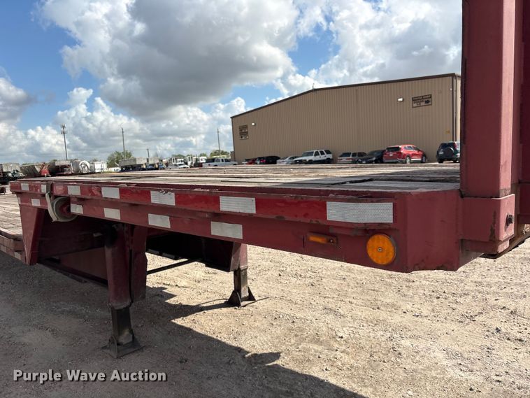 image for item EA7258 1987 Aztec drop deck equipment trailer