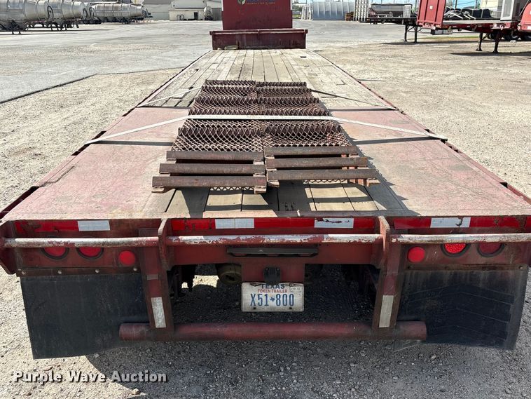 image for item EA7258 1987 Aztec drop deck equipment trailer