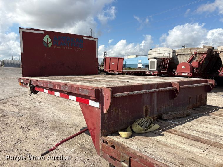 image for item EA7258 1987 Aztec drop deck equipment trailer