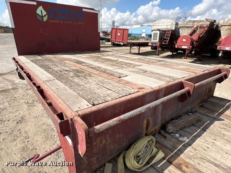 image for item EA7258 1987 Aztec drop deck equipment trailer