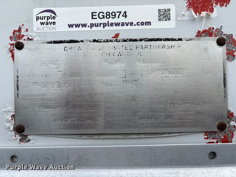 image for item EG8974 2014 Great Dane CS1-1314-02053 dry van trailer