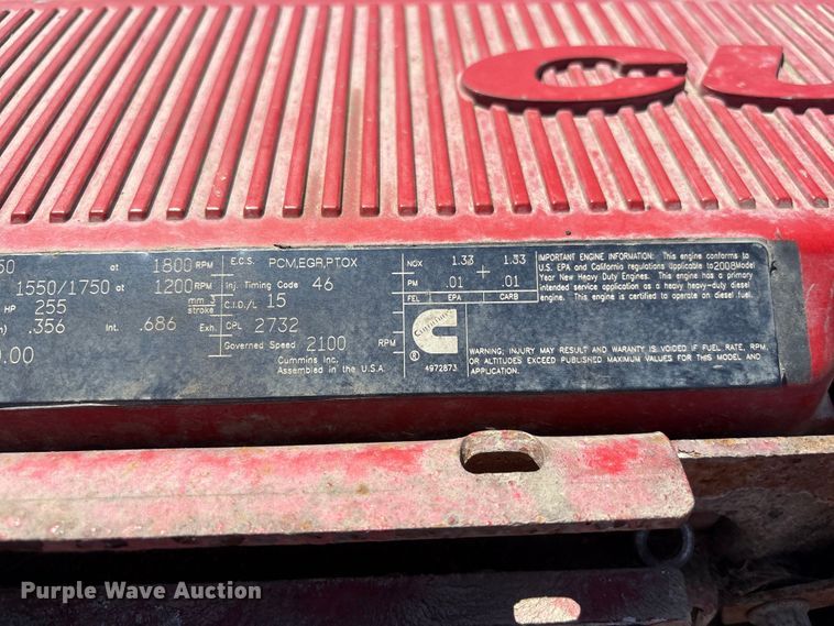 image for item EI5786 2008 Cummins ISX 450ST engine