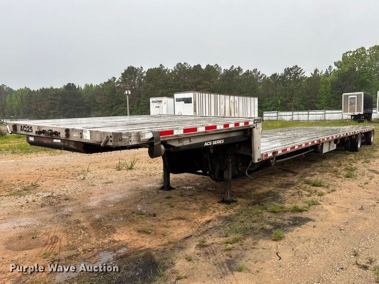 image for item EM0100 2019 Trail King TK80ACS-34 drop deck equipment trailer