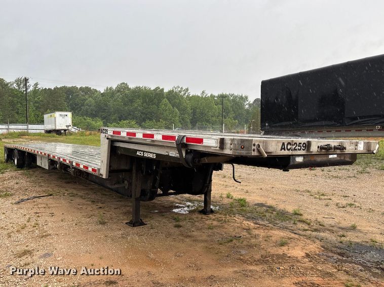 image for item EM0100 2019 Trail King TK80ACS-34 drop deck equipment trailer