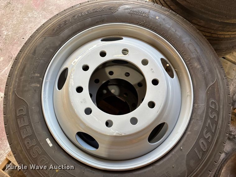 image for item EO4208 (15) Ground speed 255/70R22.5 tires and wheels