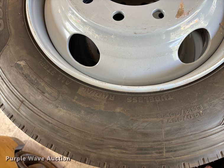 image for item EO4208 (15) Ground speed 255/70R22.5 tires and wheels