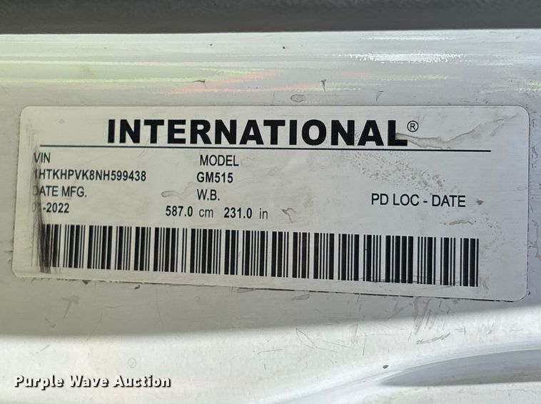 image for item ER7564 2022 Chevrolet GM515 rollback truck