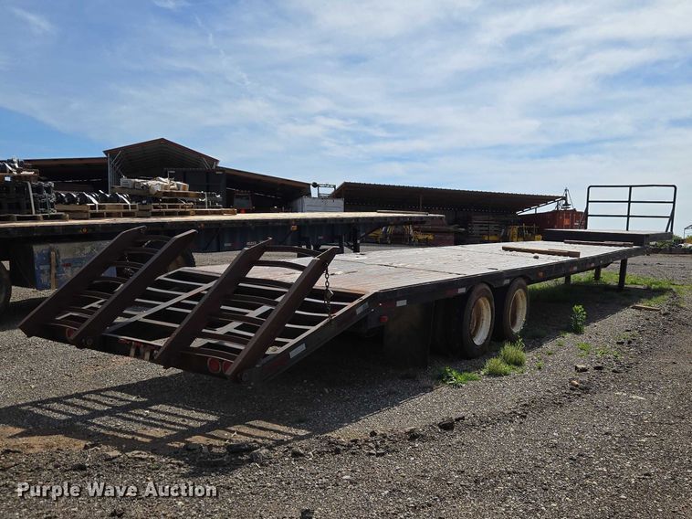 image for item ET5065 1979 Shop built, Custombuilt SD46TA drop deck equipment trailer