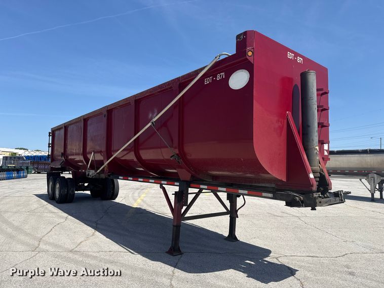 image for item ET6037 2015 Construction Trailer Specialists EHRD40 end dump trailer