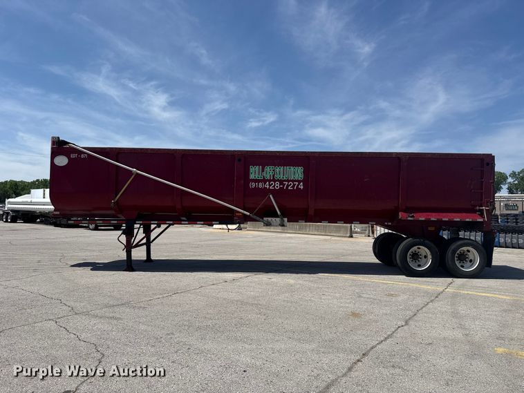 image for item ET6037 2015 Construction Trailer Specialists EHRD40 end dump trailer