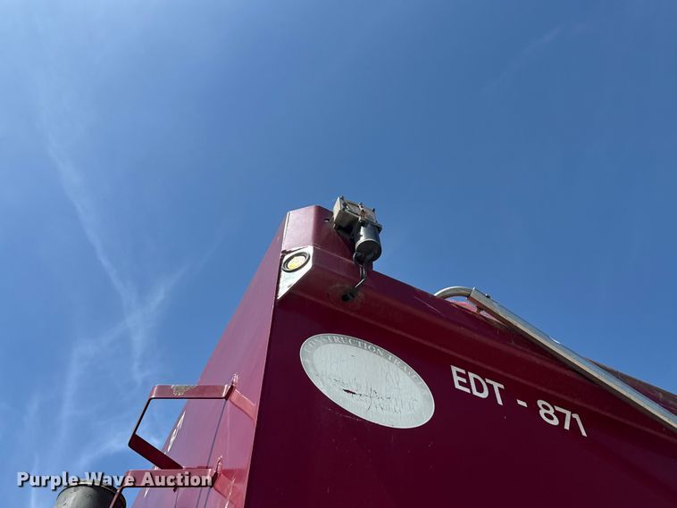 image for item ET6037 2015 Construction Trailer Specialists EHRD40 end dump trailer