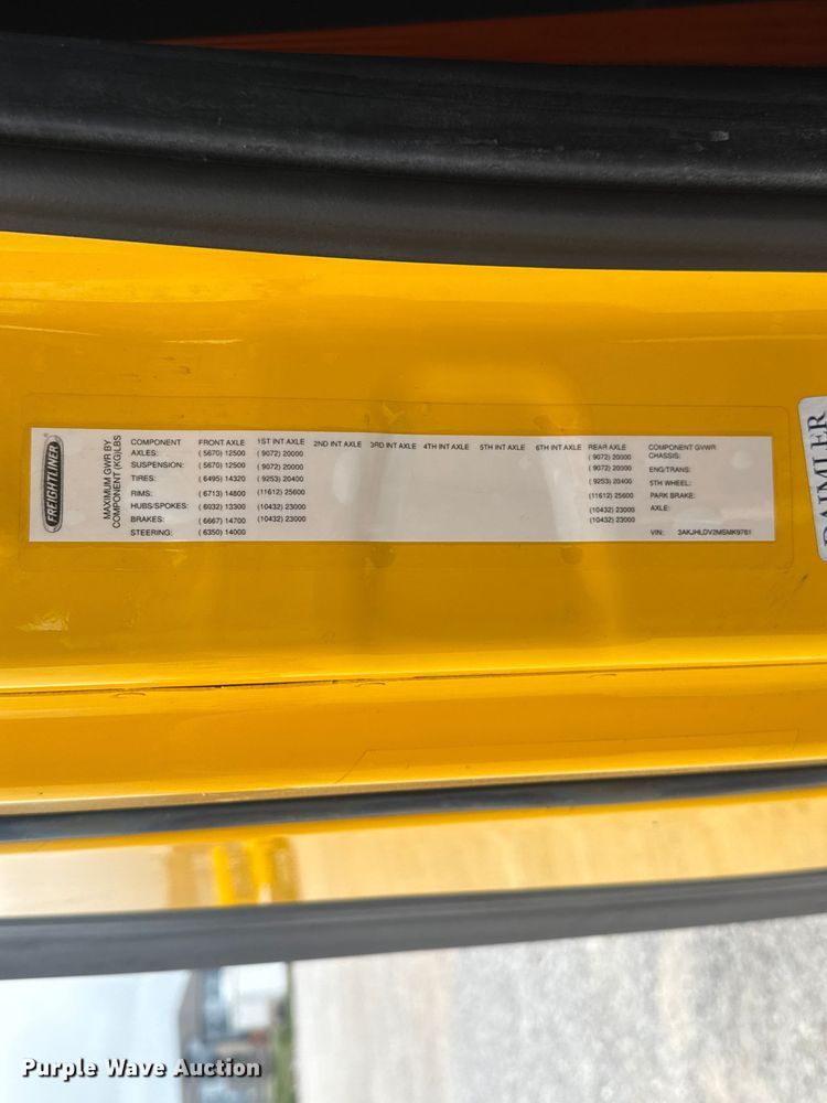 image for item ET6079 2021 Freightliner Cascadia 126 semi truck