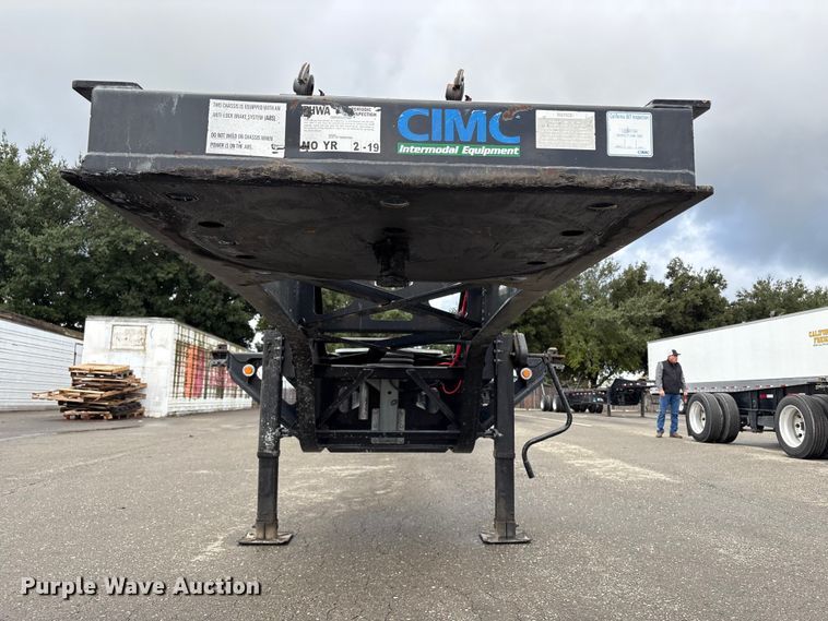 image for item EU8531 2018 CIMC SZJ9347TJZ54 container trailer