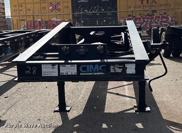 image for item EU8547 2018 CIMC SZJ9347TJZ54 container trailer