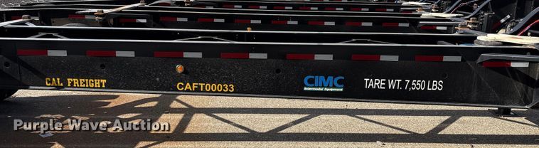 image for item EU8548 2018 CIMC SZJ9347TJZ54 container trailer