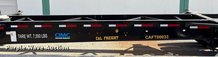 image for item EU8548 2018 CIMC SZJ9347TJZ54 container trailer