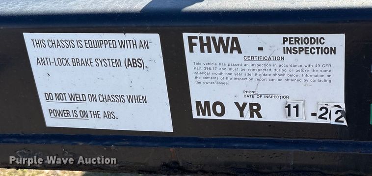 image for item EU8554 2018 CIMC SZJ9347TJZ54 container trailer