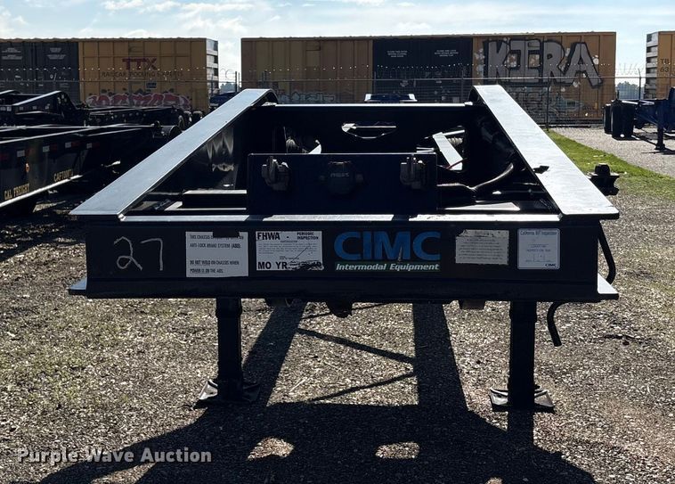image for item EU8555 2018 CIMC SZJ9347TJZ54 container trailer