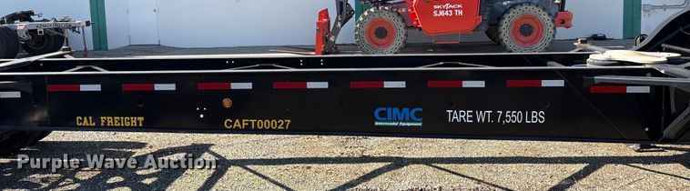 image for item EU8555 2018 CIMC SZJ9347TJZ54 container trailer