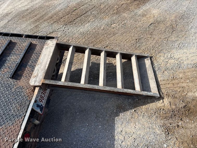 image for item EW4492 2011 Neville Built drop deck equipment trailer