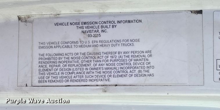 image for item FB3455 2016 International 8600 semi truck