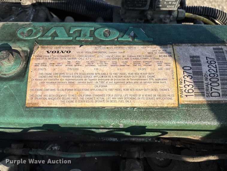 image for item FB3458 Volvo VE D7A275 engine