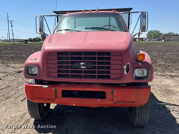 image for item FB7244 1999 Chevrolet C6500 flatbed truck
