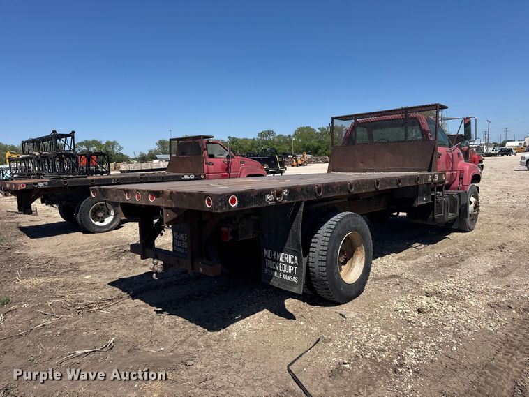 image for item FB7244 1999 Chevrolet C6500 flatbed truck