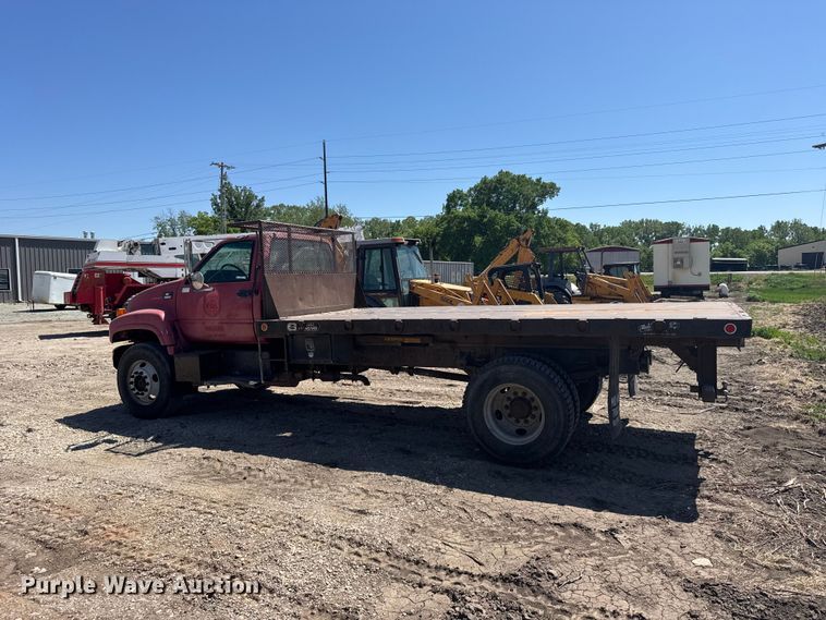 image for item FB7244 1999 Chevrolet C6500 flatbed truck