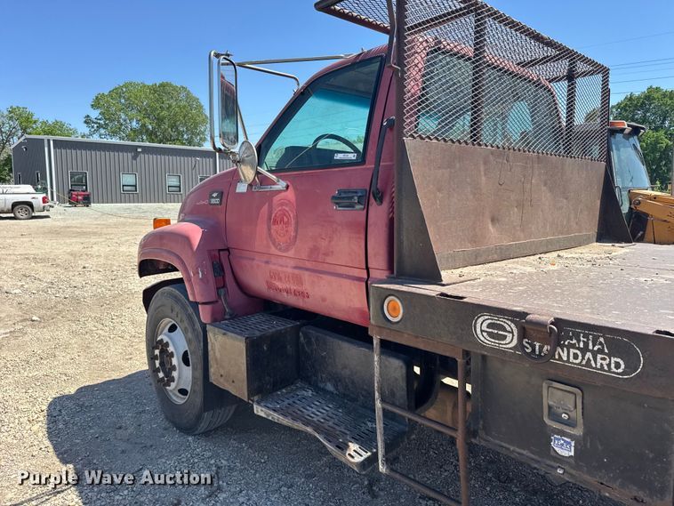 image for item FB7244 1999 Chevrolet C6500 flatbed truck