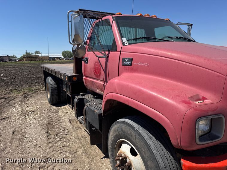 image for item FB7244 1999 Chevrolet C6500 flatbed truck