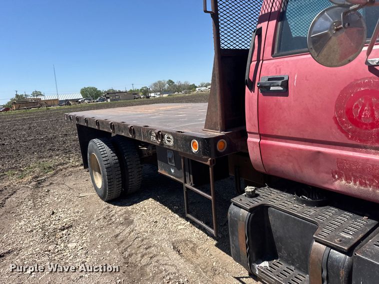 image for item FB7244 1999 Chevrolet C6500 flatbed truck