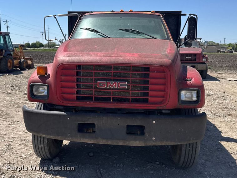image for item FB7245 1997 GMC C6500 flatbed truck
