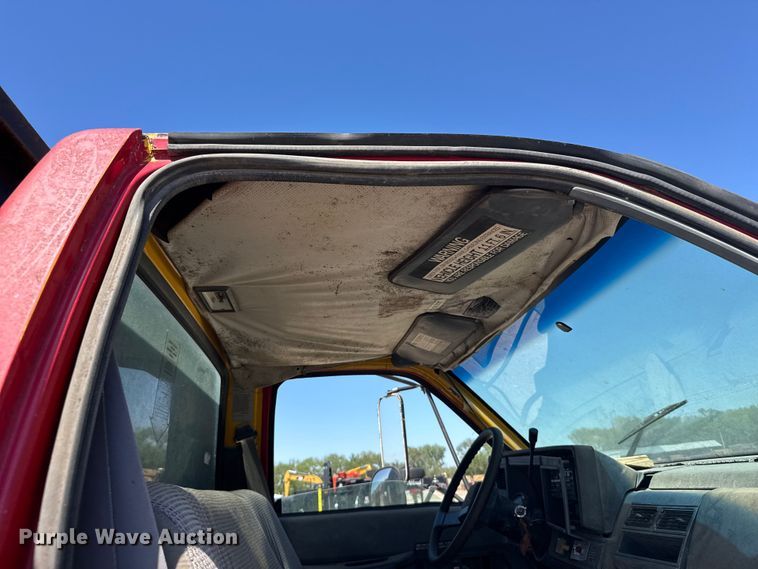 image for item FB7245 1997 GMC C6500 flatbed truck